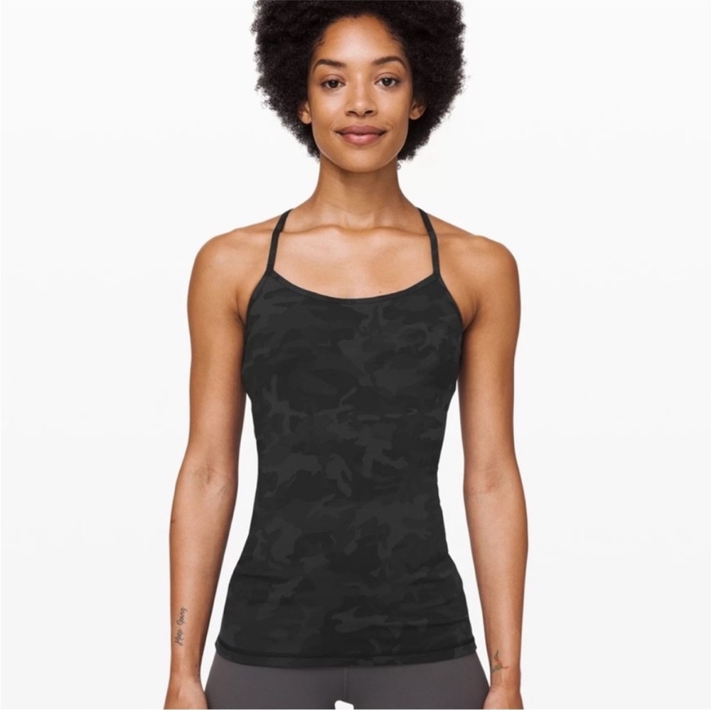 Lululemon Black Camouflage Women's Tank Top